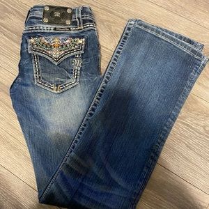 Miss Me Bootcut Size 14 very nice embroidered bootcut jeans. Smoke free home .